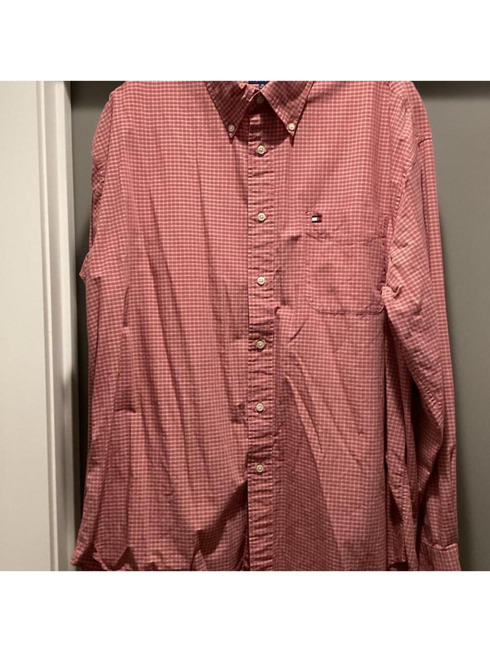 Tommy Hilfiger Men's Red Checked Shirt